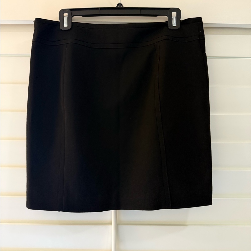 White House Black Market Black Double-Button Pencil Skirt - Picture 2 of 3
